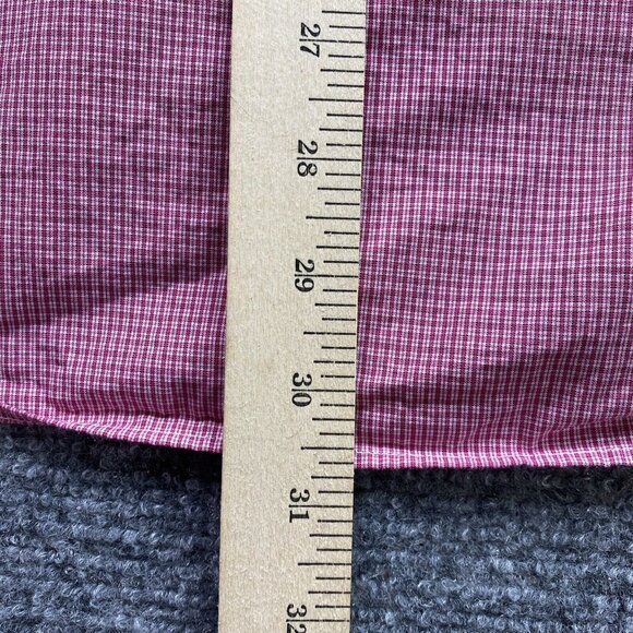 Banana Republic Shirt Mens Large Red Dress Plaid Button Up Preppy Causal Hipster - Picture 11 of 11